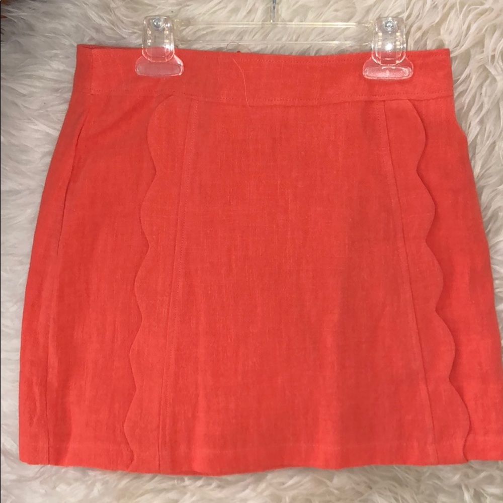 Orange Mini Skirt *NEVER WORN*